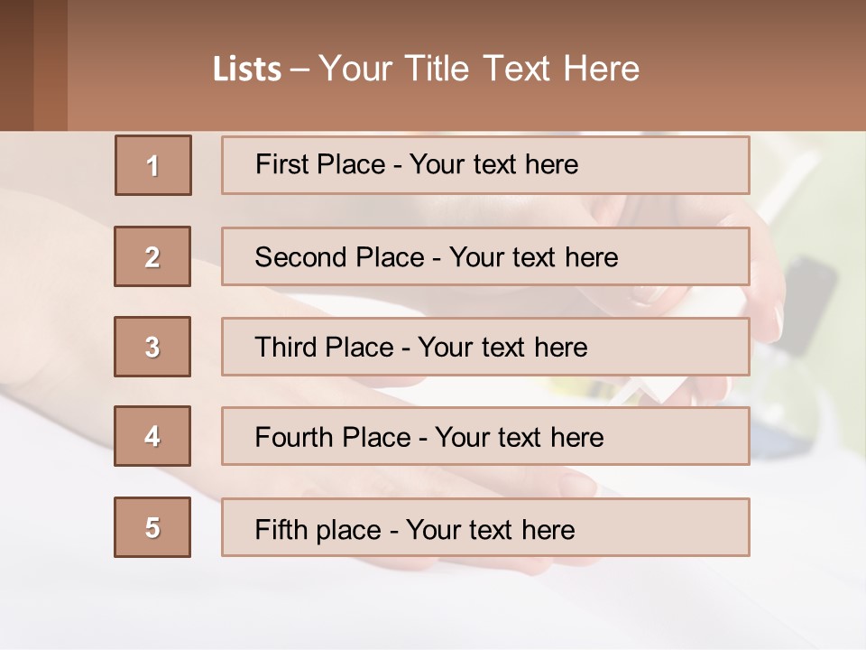 Paint Your Nails With Varnish PowerPoint Template