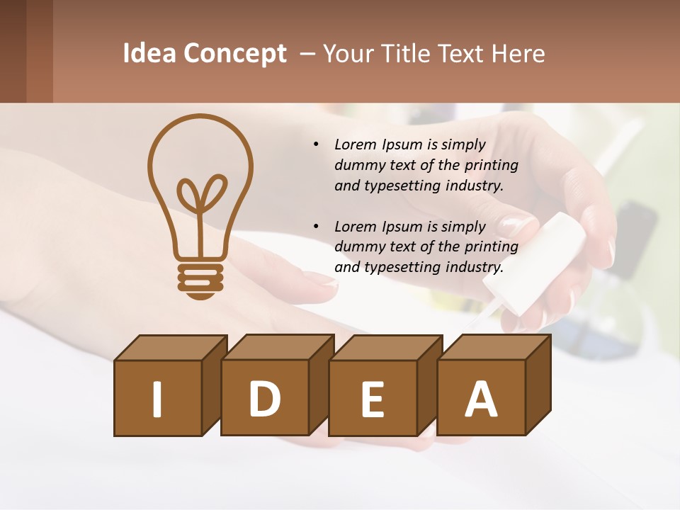 Paint Your Nails With Varnish PowerPoint Template