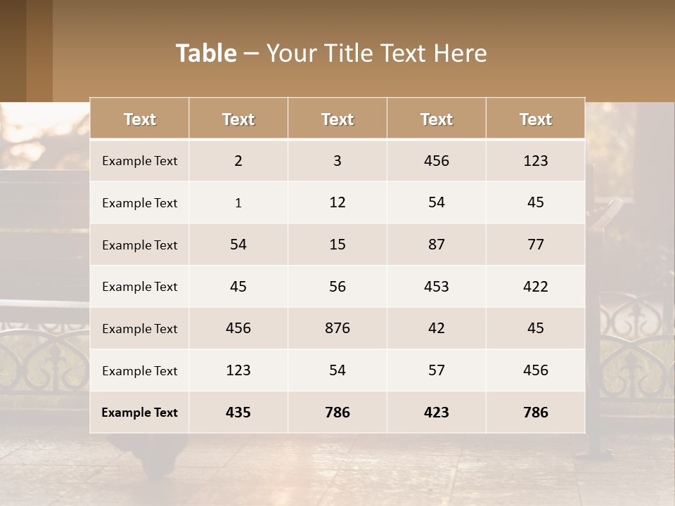 A Girl And A Guy On A Bench PowerPoint Template