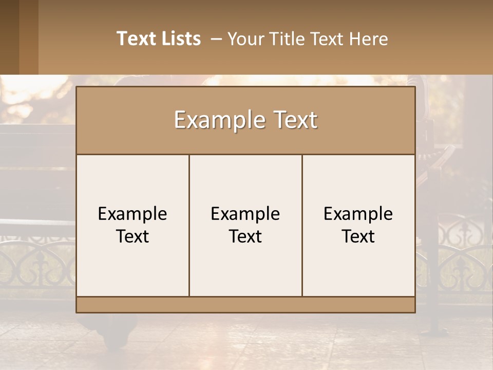 A Girl And A Guy On A Bench PowerPoint Template