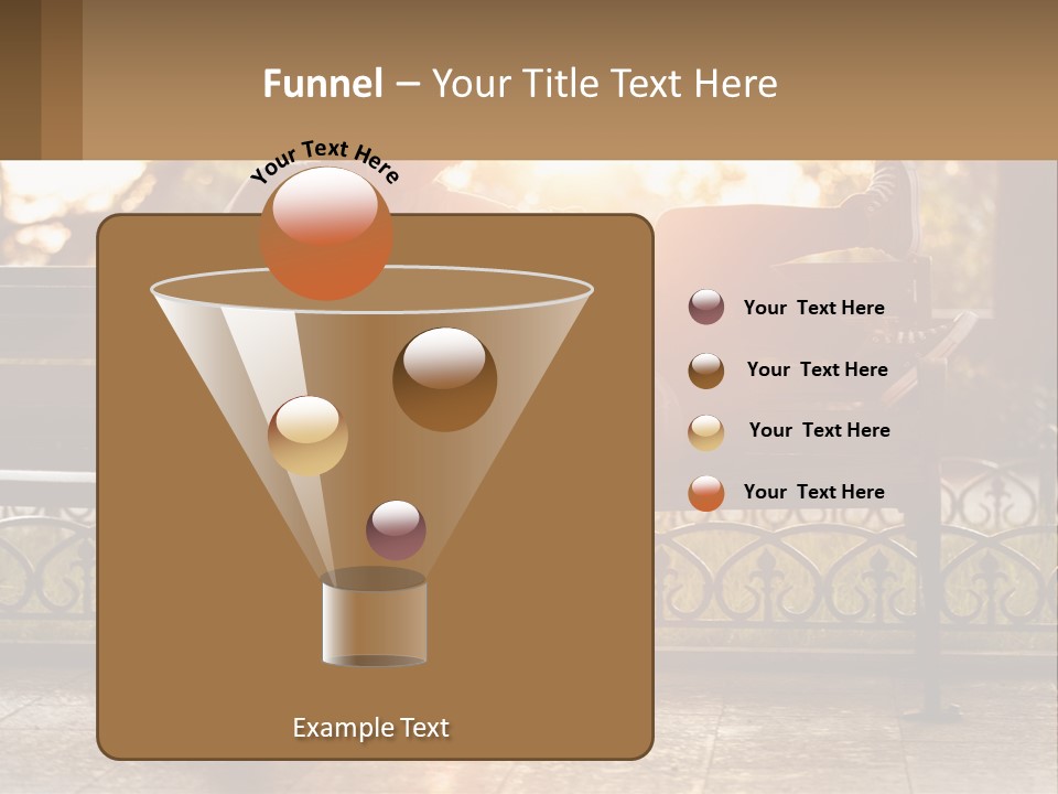 A Girl And A Guy On A Bench PowerPoint Template