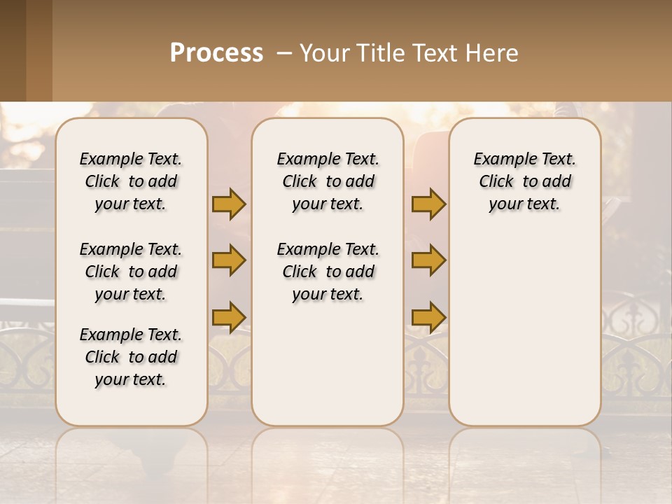 A Girl And A Guy On A Bench PowerPoint Template