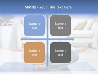 Woman Meditating PowerPoint Template