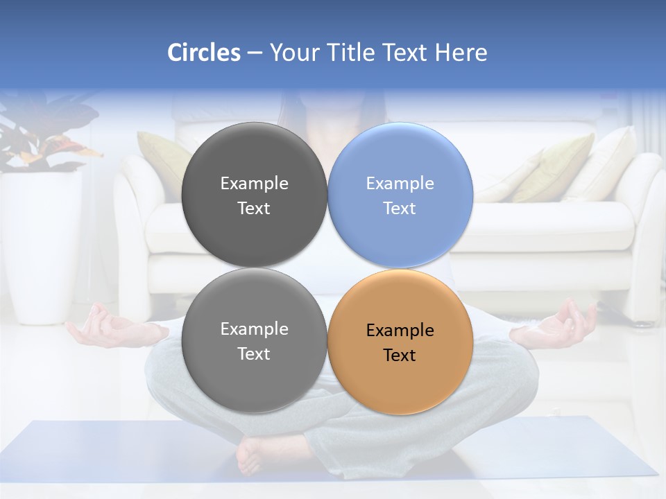 Woman Meditating PowerPoint Template