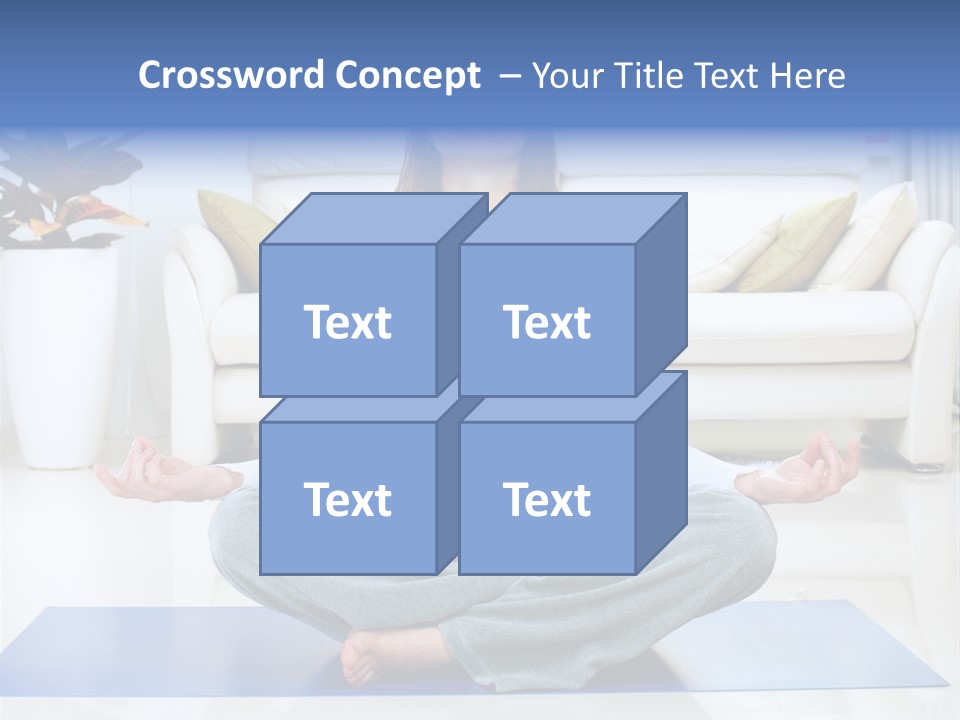 Woman Meditating PowerPoint Template