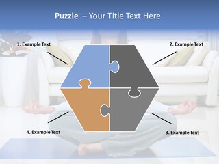 Woman Meditating PowerPoint Template