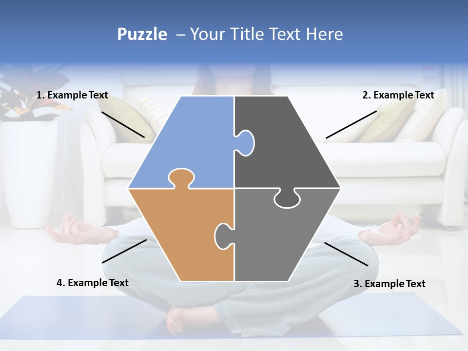 Woman Meditating PowerPoint Template