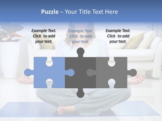 Woman Meditating PowerPoint Template