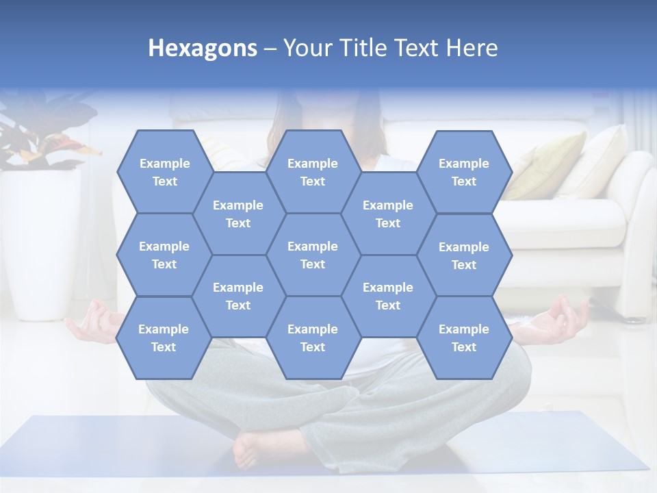 Woman Meditating PowerPoint Template