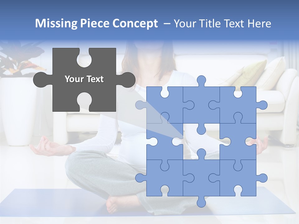 Woman Meditating PowerPoint Template