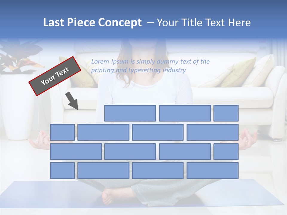 Woman Meditating PowerPoint Template