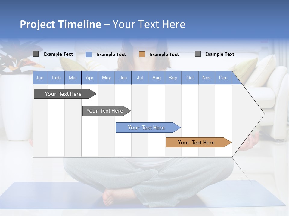 Woman Meditating PowerPoint Template