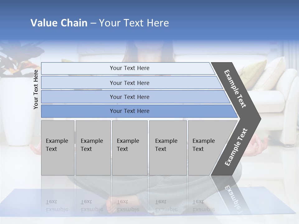 Woman Meditating PowerPoint Template