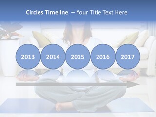 Woman Meditating PowerPoint Template