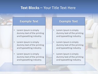 Woman Meditating PowerPoint Template
