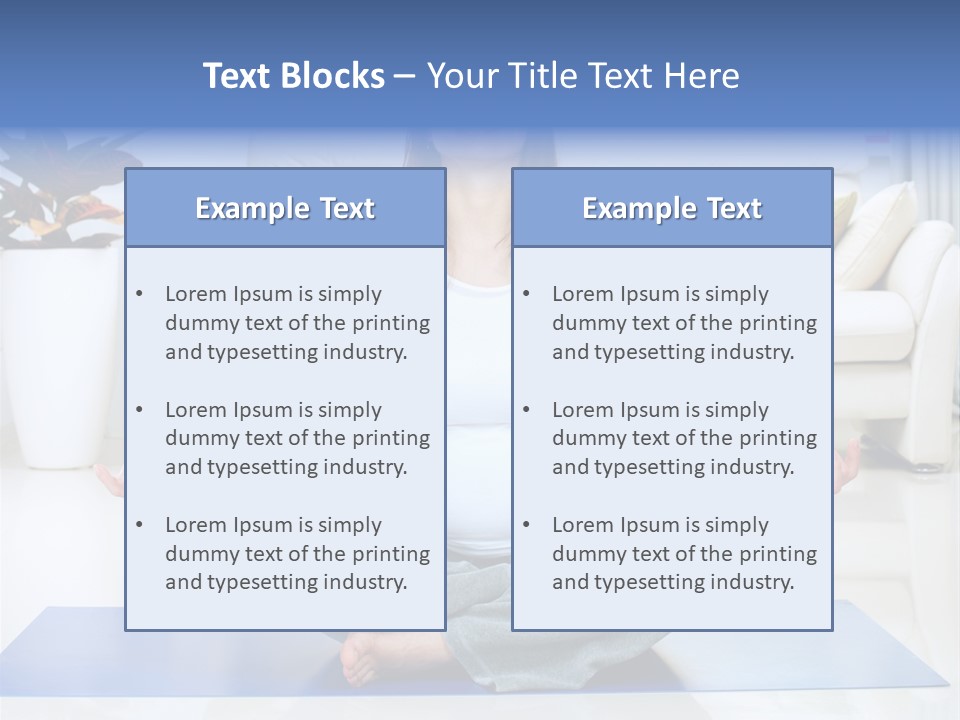 Woman Meditating PowerPoint Template