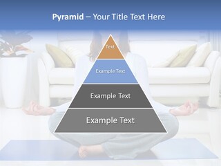Woman Meditating PowerPoint Template