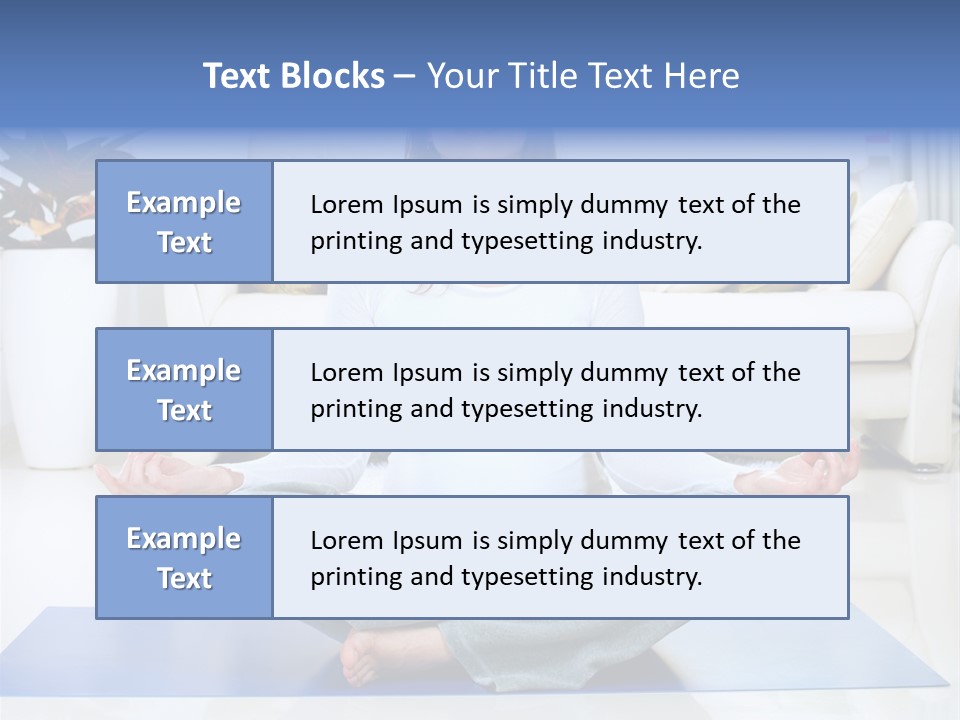 Woman Meditating PowerPoint Template