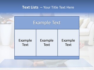 Woman Meditating PowerPoint Template