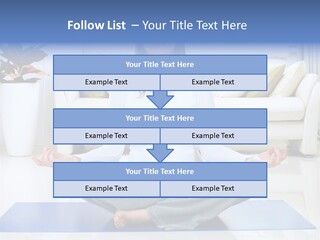 Woman Meditating PowerPoint Template