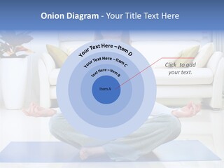 Woman Meditating PowerPoint Template