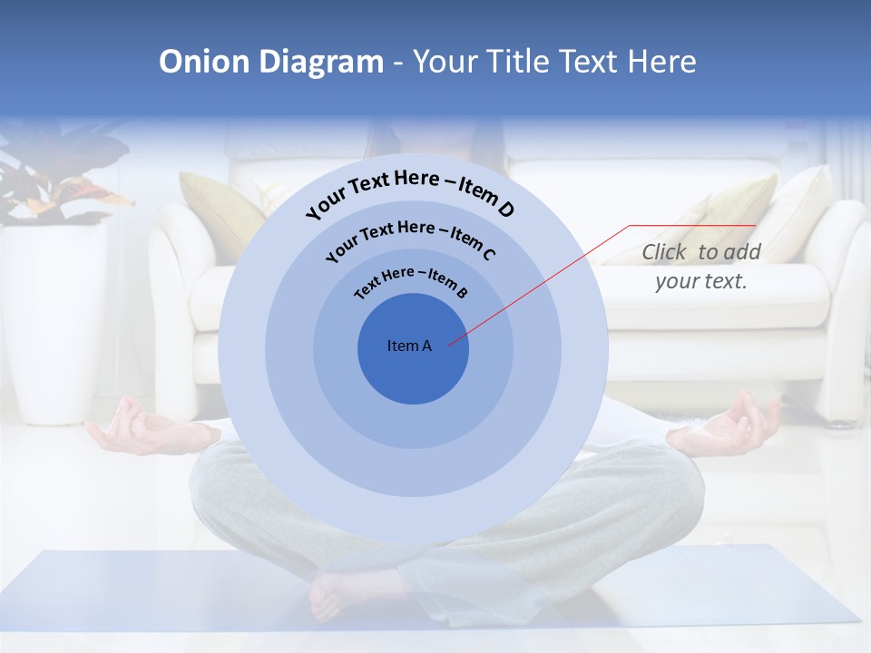 Woman Meditating PowerPoint Template
