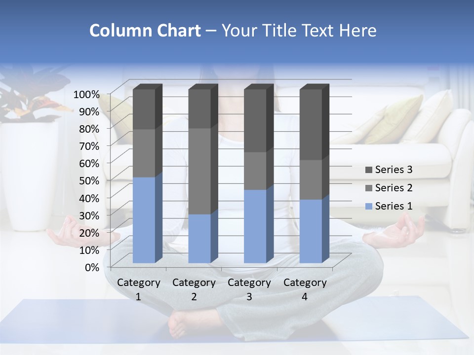Woman Meditating PowerPoint Template