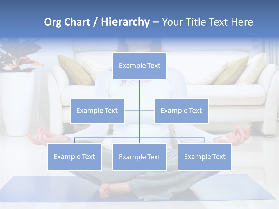 Woman Meditating PowerPoint Template