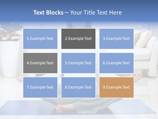 Woman Meditating PowerPoint Template