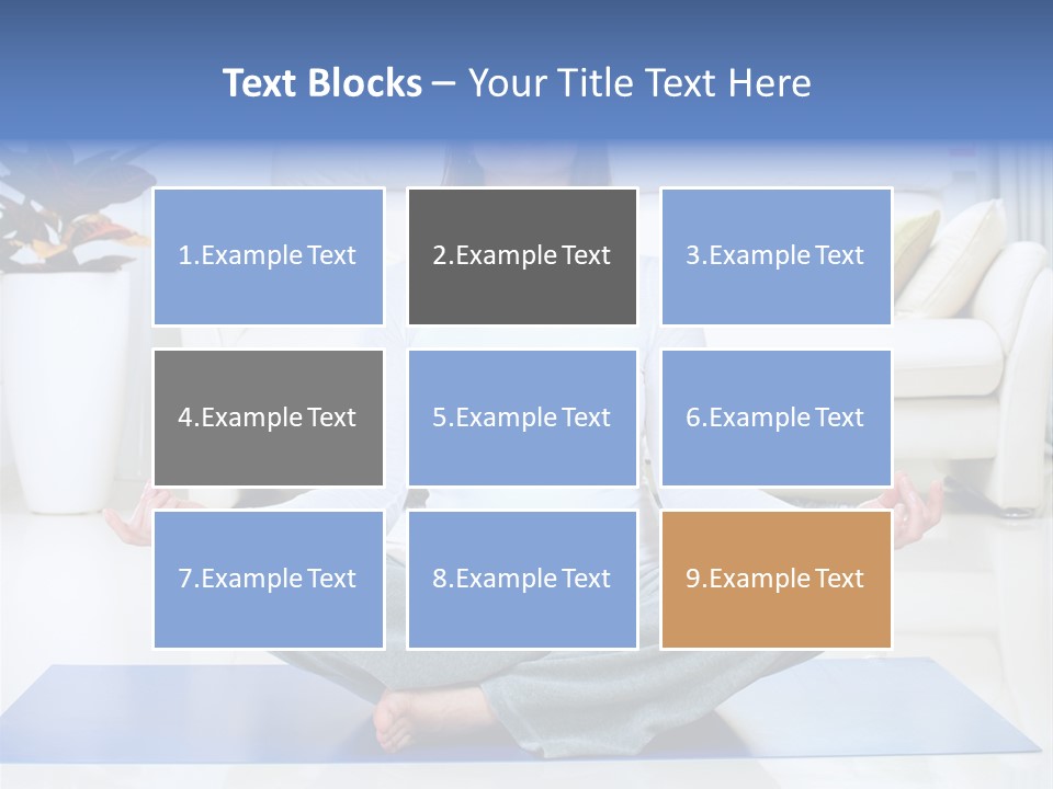 Woman Meditating PowerPoint Template