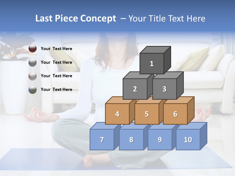 Woman Meditating PowerPoint Template