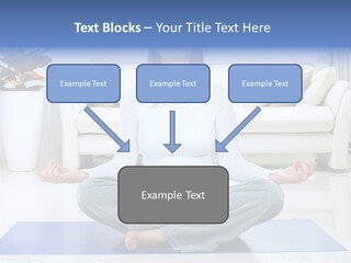 Woman Meditating PowerPoint Template