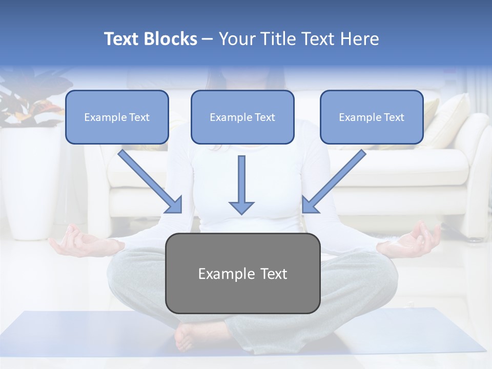 Woman Meditating PowerPoint Template