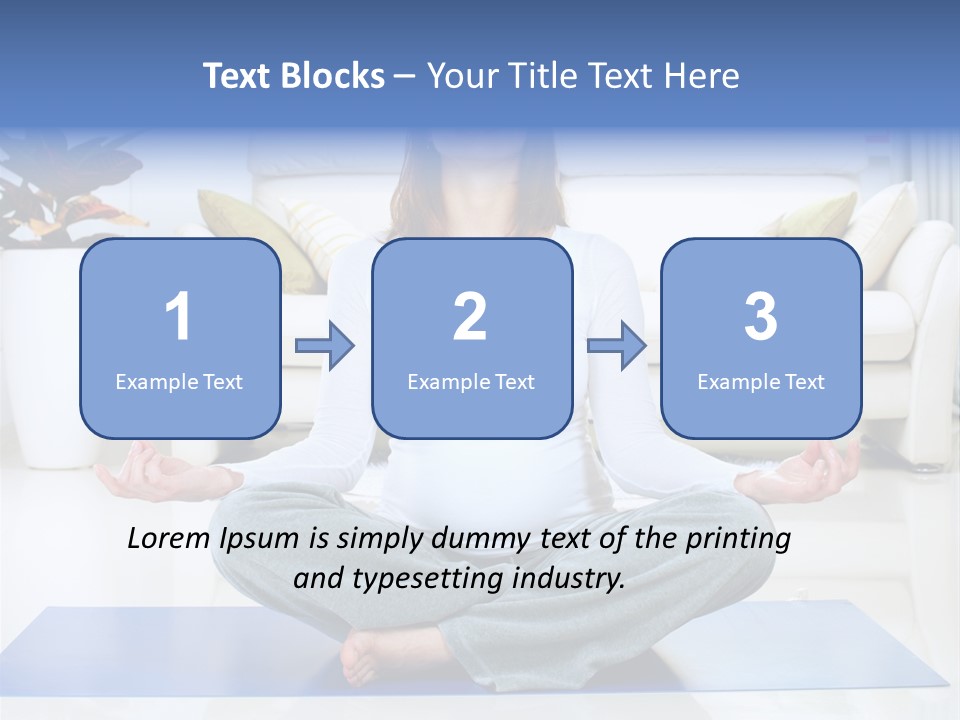Woman Meditating PowerPoint Template