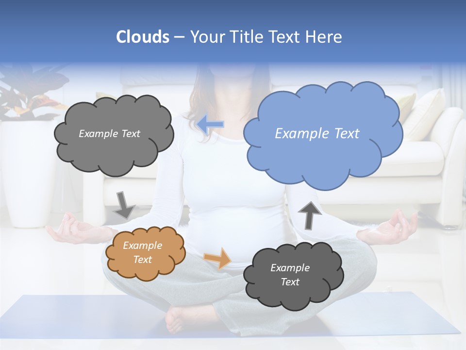Woman Meditating PowerPoint Template