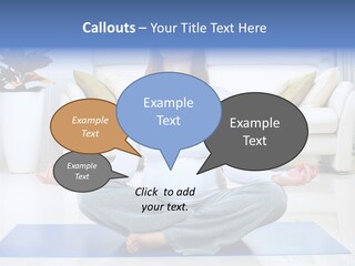 Woman Meditating PowerPoint Template