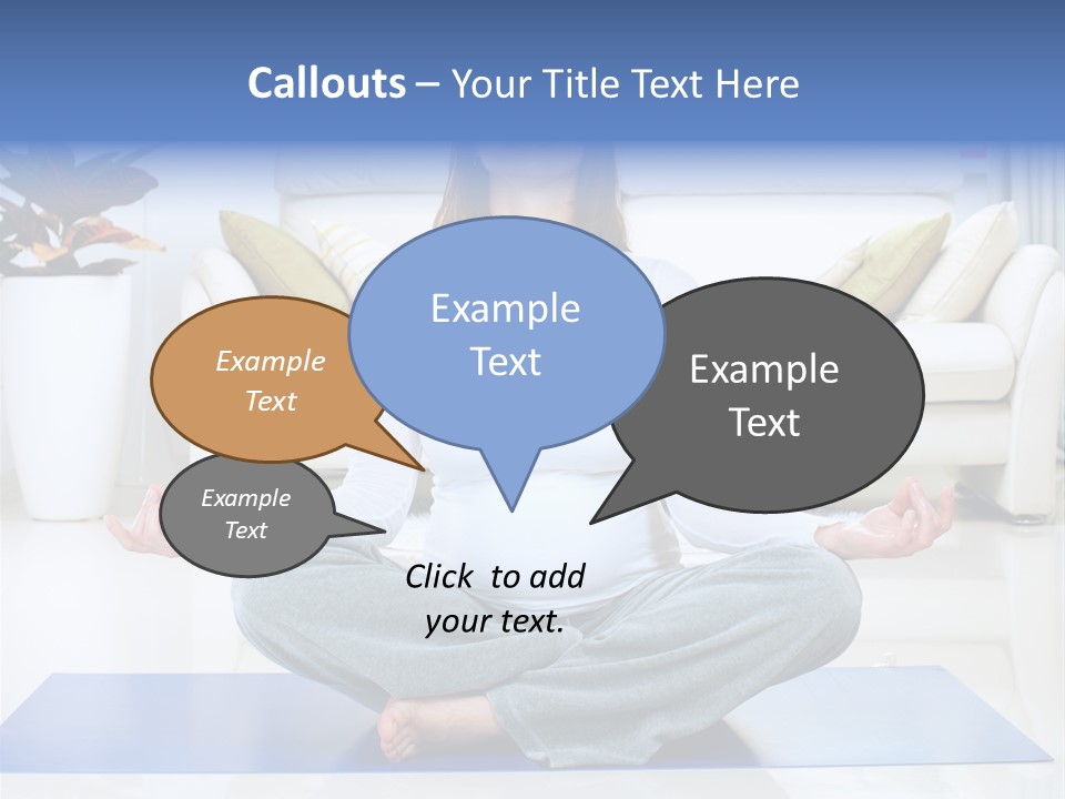 Woman Meditating PowerPoint Template