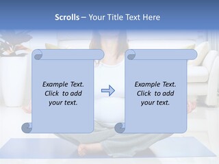 Woman Meditating PowerPoint Template