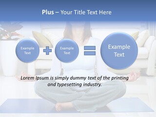 Woman Meditating PowerPoint Template