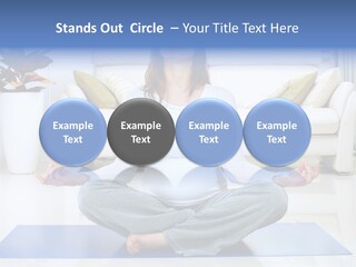 Woman Meditating PowerPoint Template