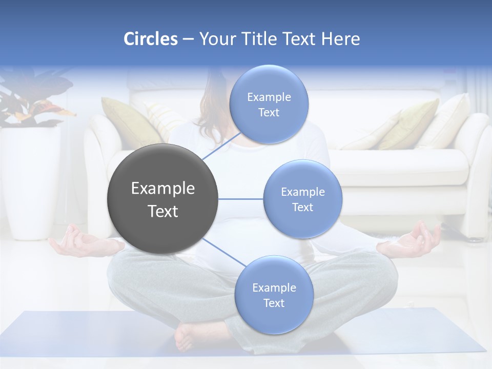 Woman Meditating PowerPoint Template