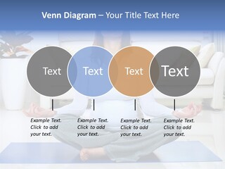 Woman Meditating PowerPoint Template