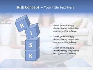 Woman Meditating PowerPoint Template