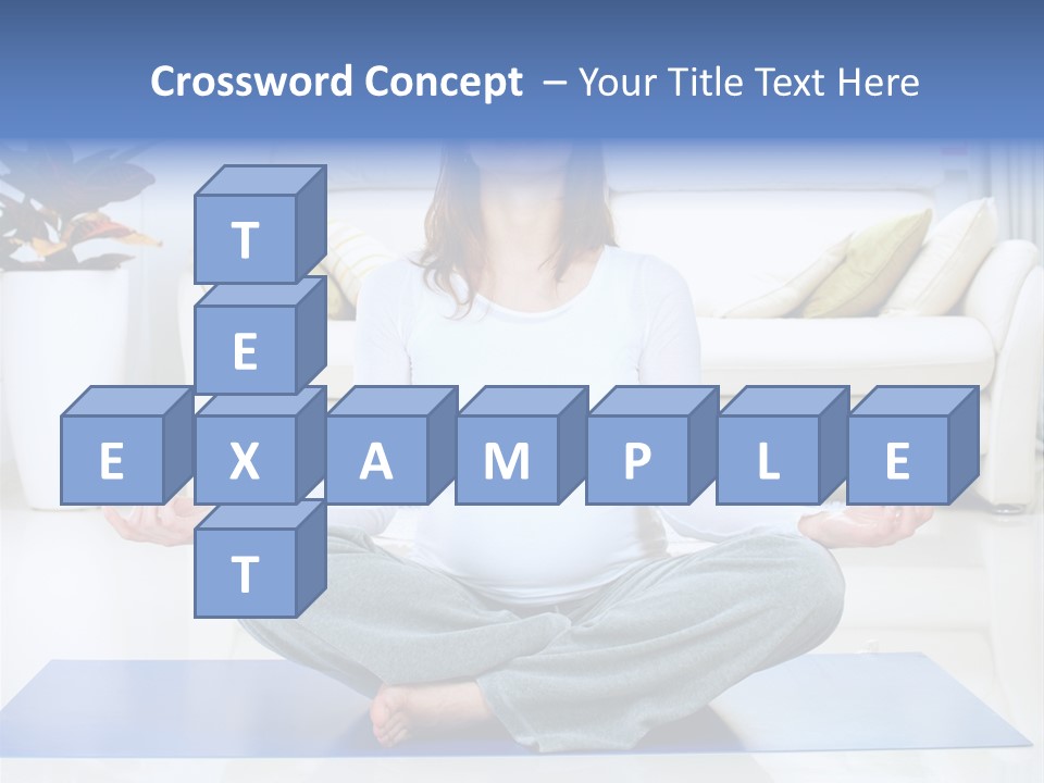 Woman Meditating PowerPoint Template