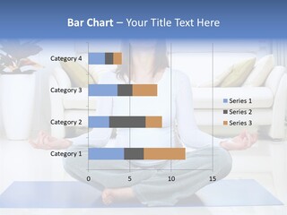 Woman Meditating PowerPoint Template