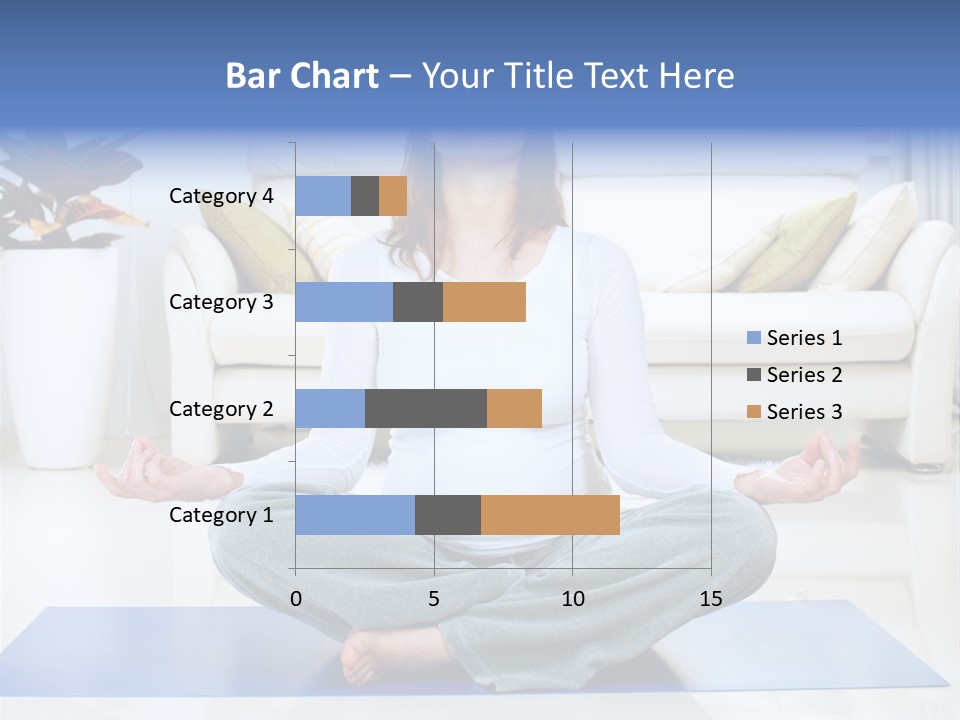 Woman Meditating PowerPoint Template