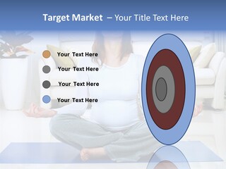 Woman Meditating PowerPoint Template