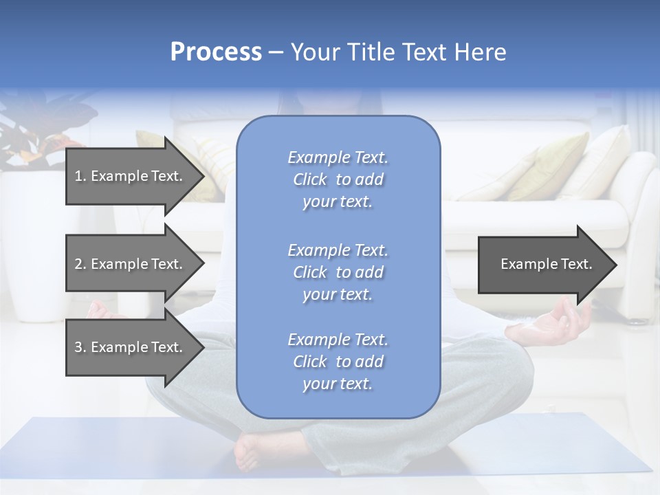 Woman Meditating PowerPoint Template