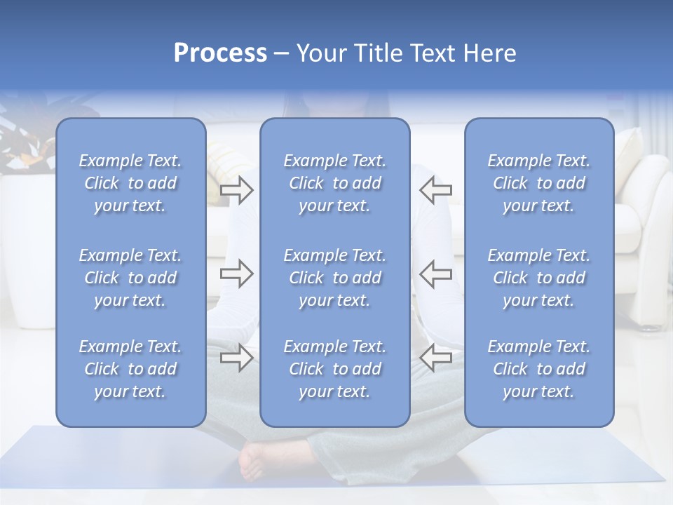 Woman Meditating PowerPoint Template
