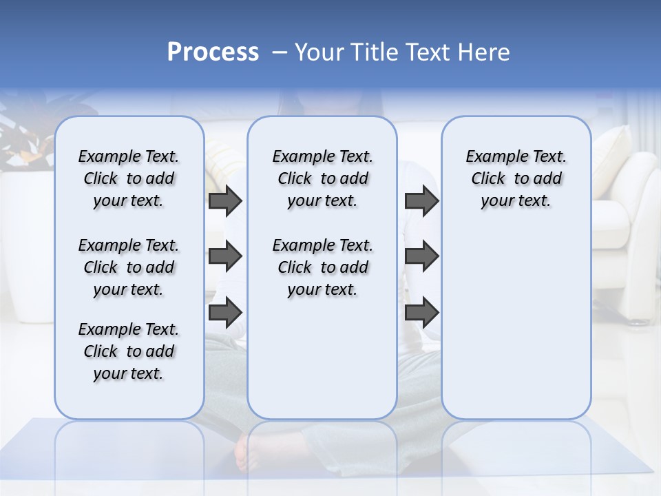 Woman Meditating PowerPoint Template